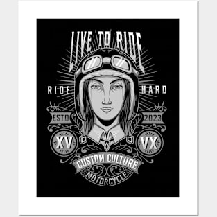 Live To Ride Posters and Art